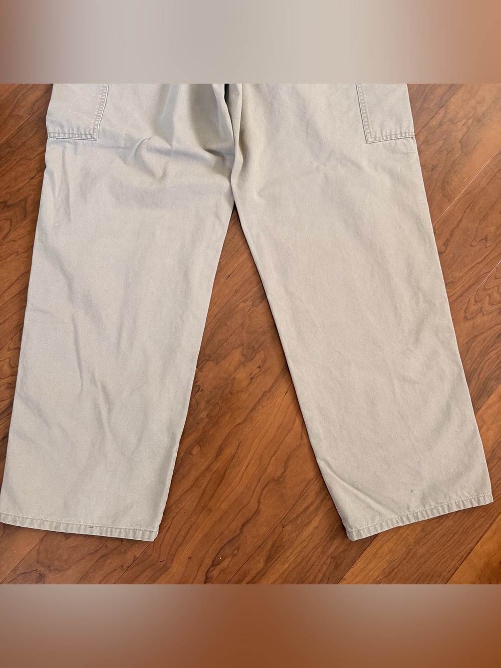 Vintage Polo Jeans Co. Ralph Lauren Y2K Baggy Khaki Cargo Pants 36x32 Cotton - Picture 10 of 11